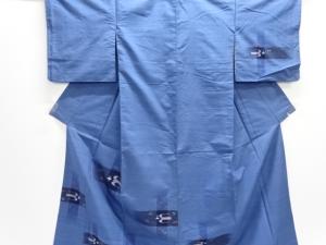 アンティーク　琉球絣柄織り出し手織り紬着物